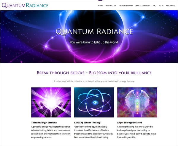 holistic web design for quantum radiance