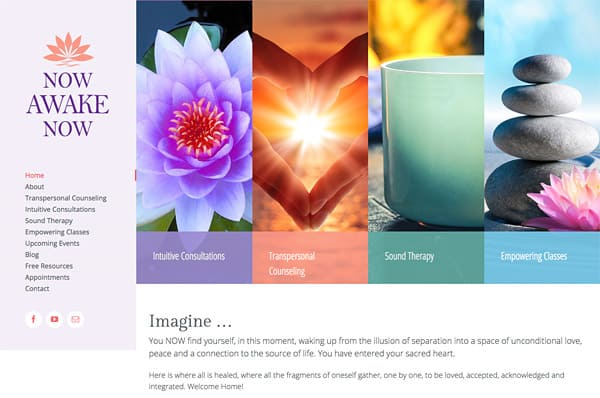 counselling website design for transpersonal counselor